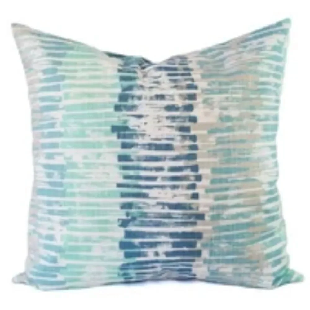 (3) Blue and Grey Pillow Cover 20x20